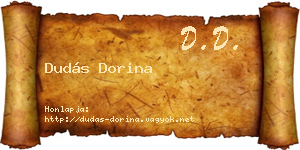 Dudás Dorina névjegykártya